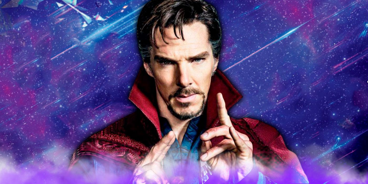 Doctor Strange in the MCU with his hands raised