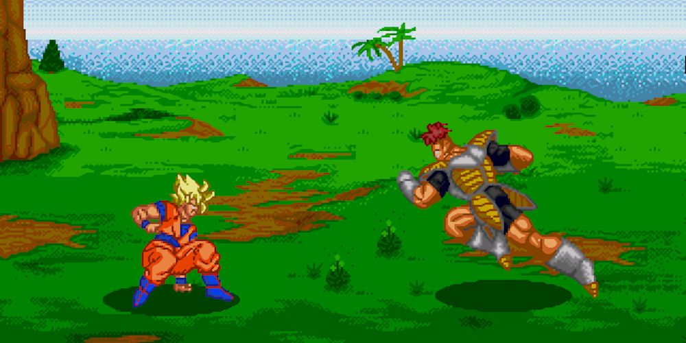 Games Dragon Ball Z Genesis Goku Recoome Fight