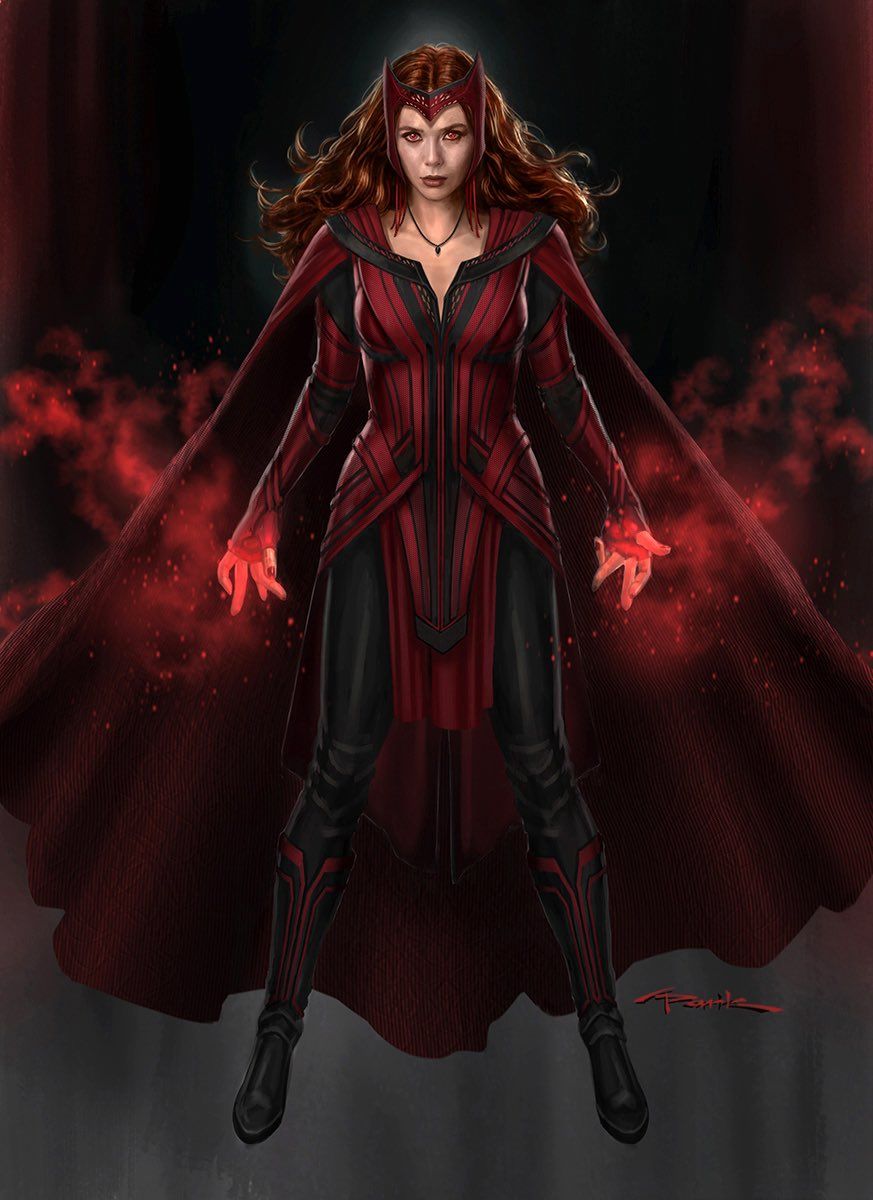 WandaVision Concept Art Reveals Unused Scarlet Witch Costume Design