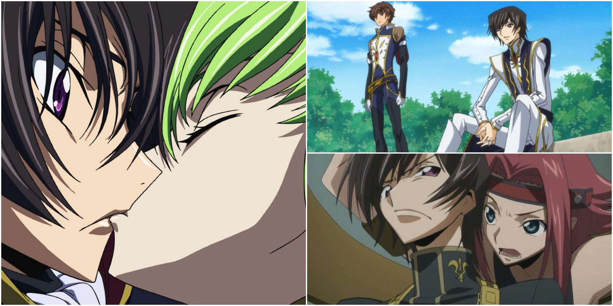 Lelouch Lamperouge Suzaku Kururugi C.C. Geass Anime, Anime