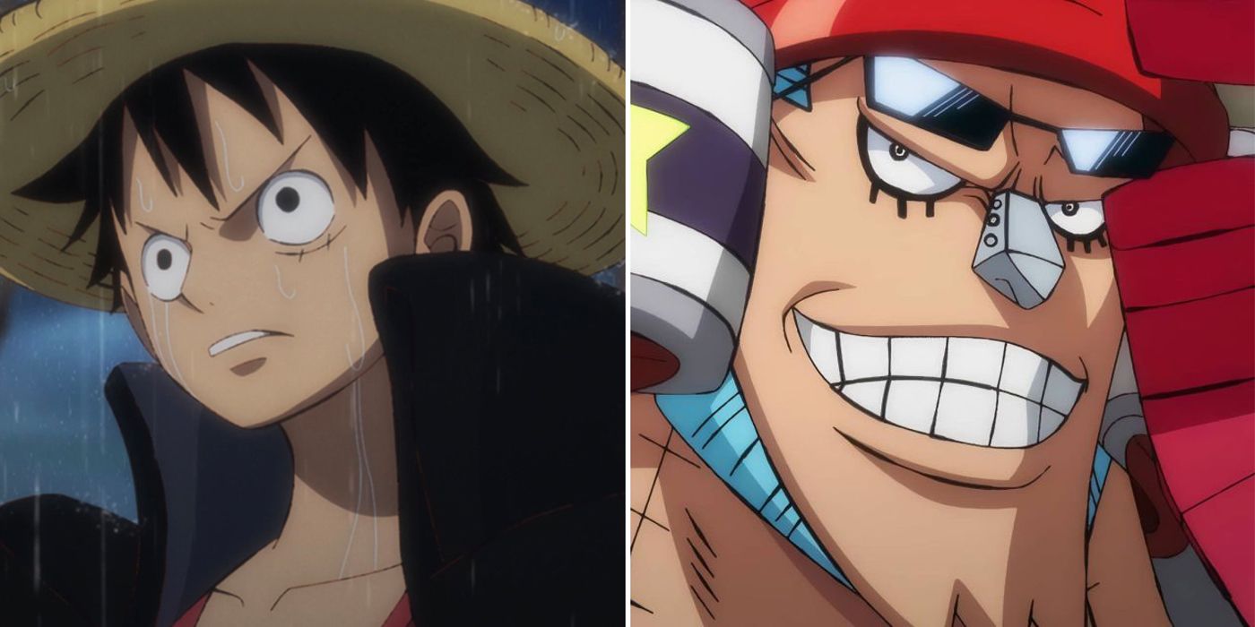 Luffy D. Monkey and Franky in One Piece