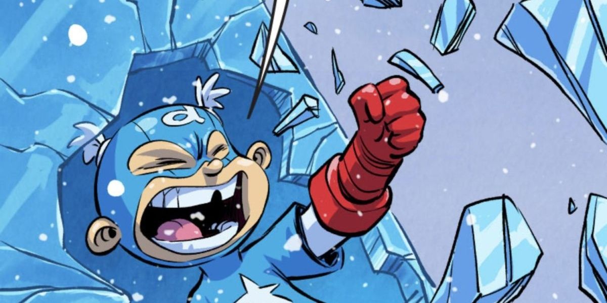 Little Captain America on Giant-Size Little Marvels cover