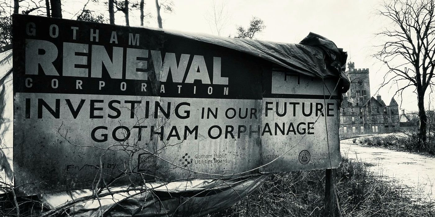 Gotham Orphanage sign from The Batman