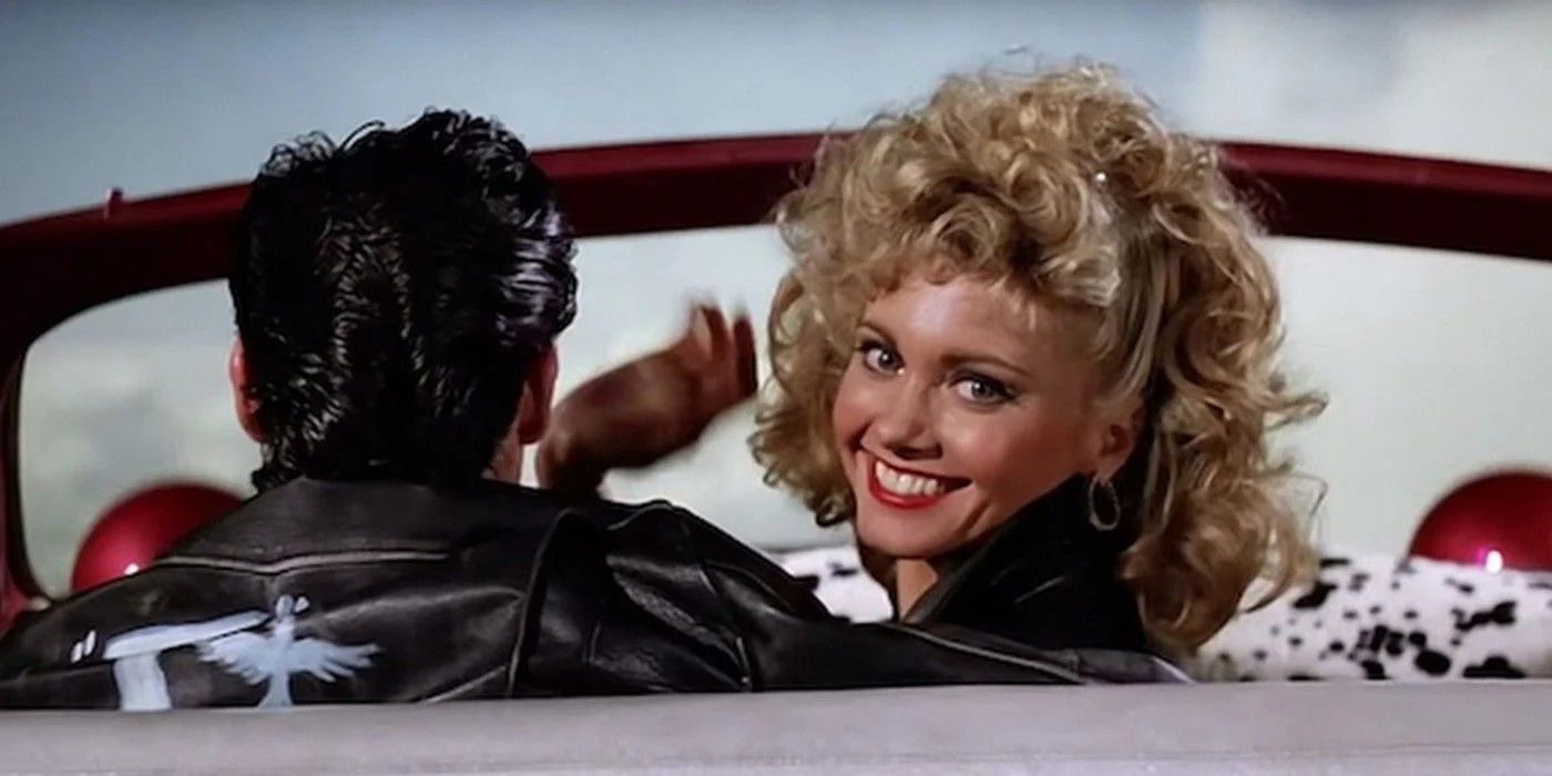 Danny and Sandy ride into the clouds at the end of Grease