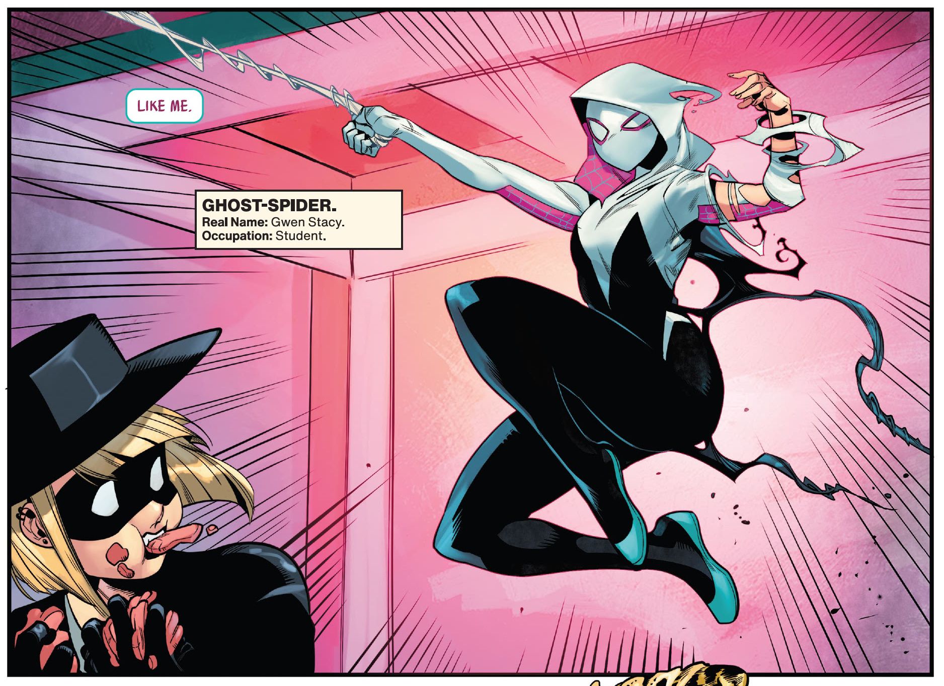 Spider-Gwen fights the Bodega Bandit