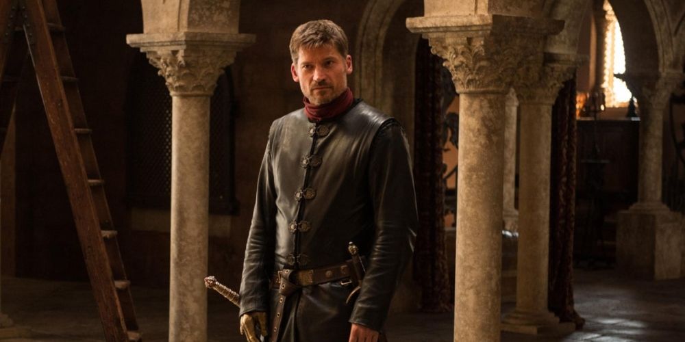 Nikolaj Coster-Waldau as Jaime Lannister in the Red Keep in Game of Thrones.