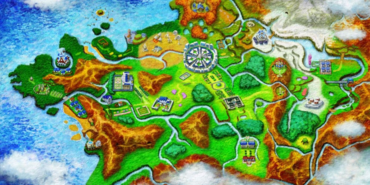 Pokemon map of Kalos