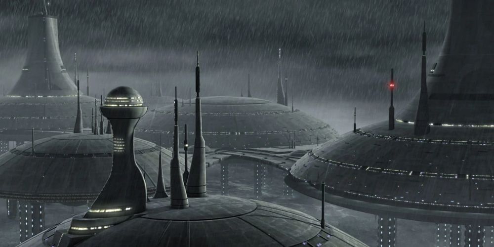 The cities of Kamino sit atop a raging sea.
