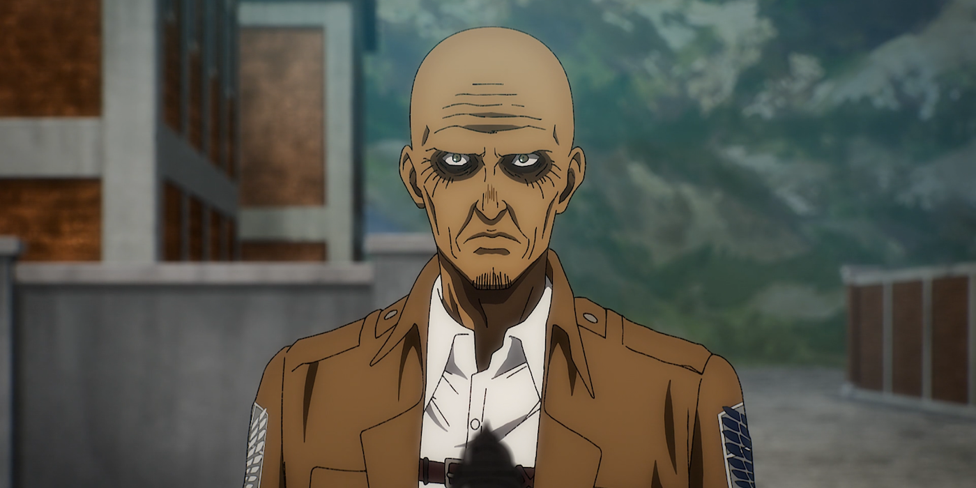 Keith Shadis, the instructor for the Cadet Corps in Attack on Titan.