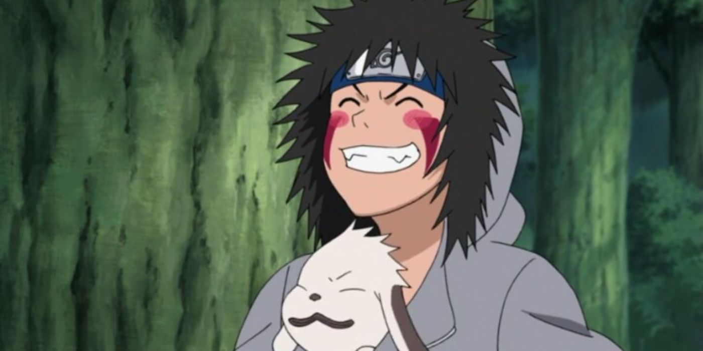 Kiba and Akamaru in Naruto.