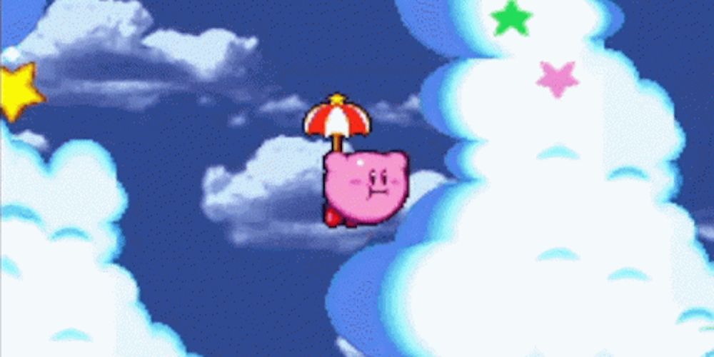 Games Kirby Parasol Copy Ability In Air