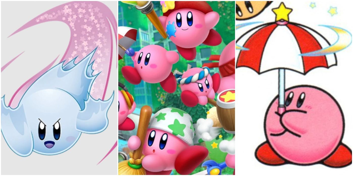 Kirby Worst Abilities Ghost Clean Parasol Trio Header