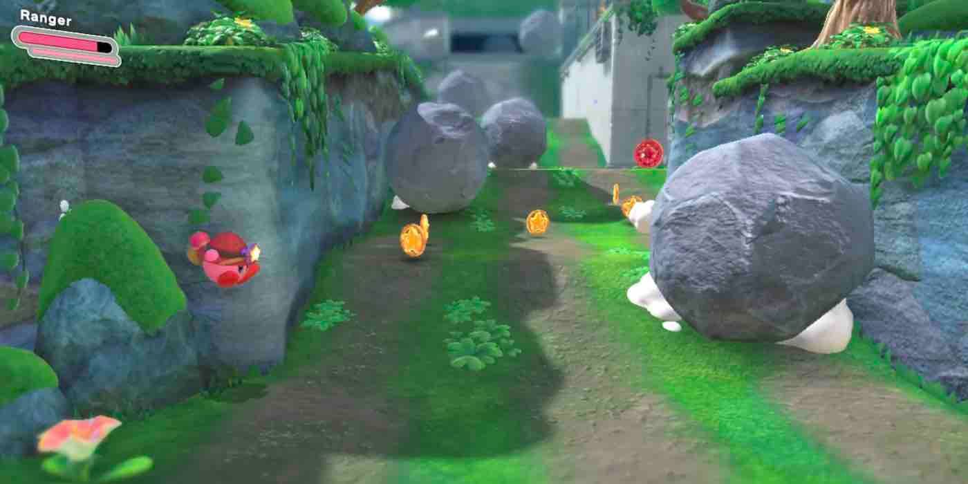 Kirby and the Forgotten Land Rocky Rollin Road Secret Path