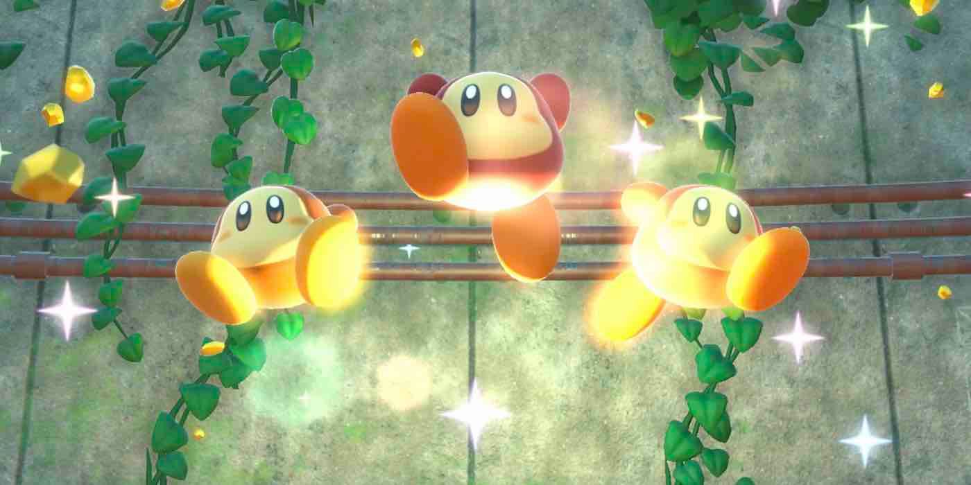 Kirby and the Forgotten Land screens and art with Waddle Dee and more