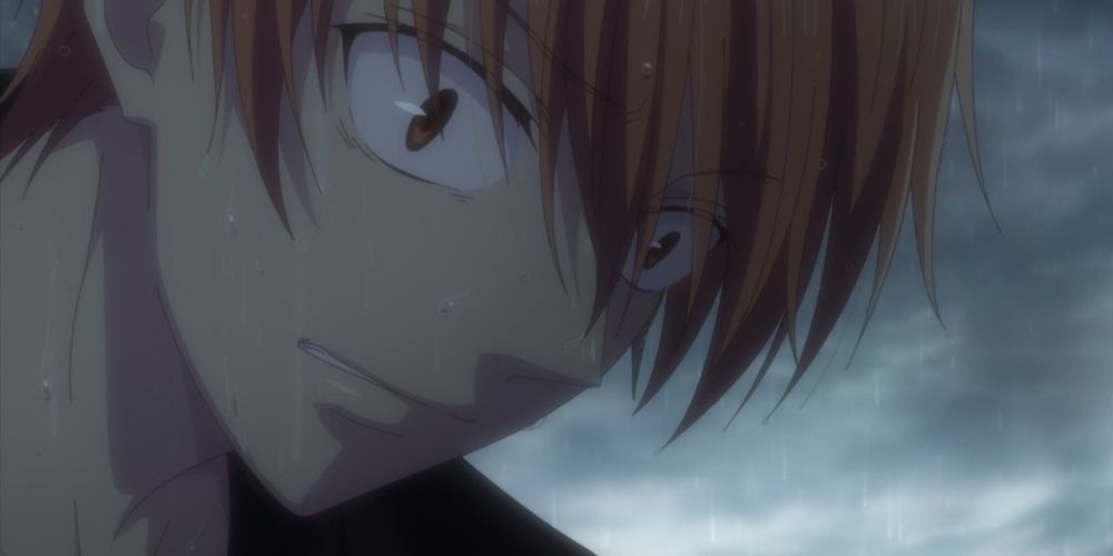 Kyo Sohma with scared face in Fruits Basket