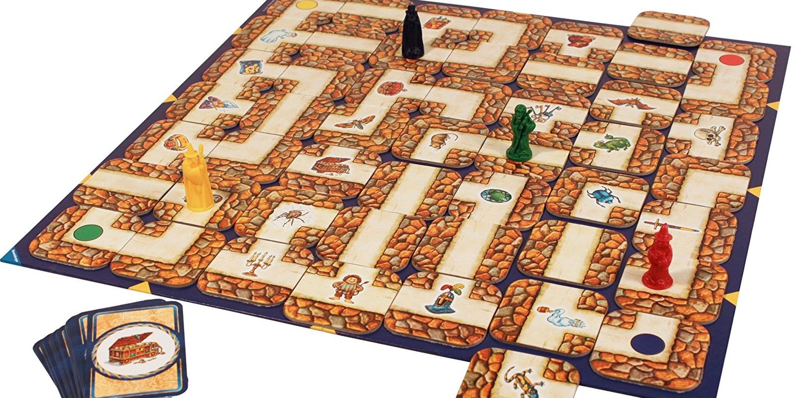 Labyrinth Board Game Setup On The Table