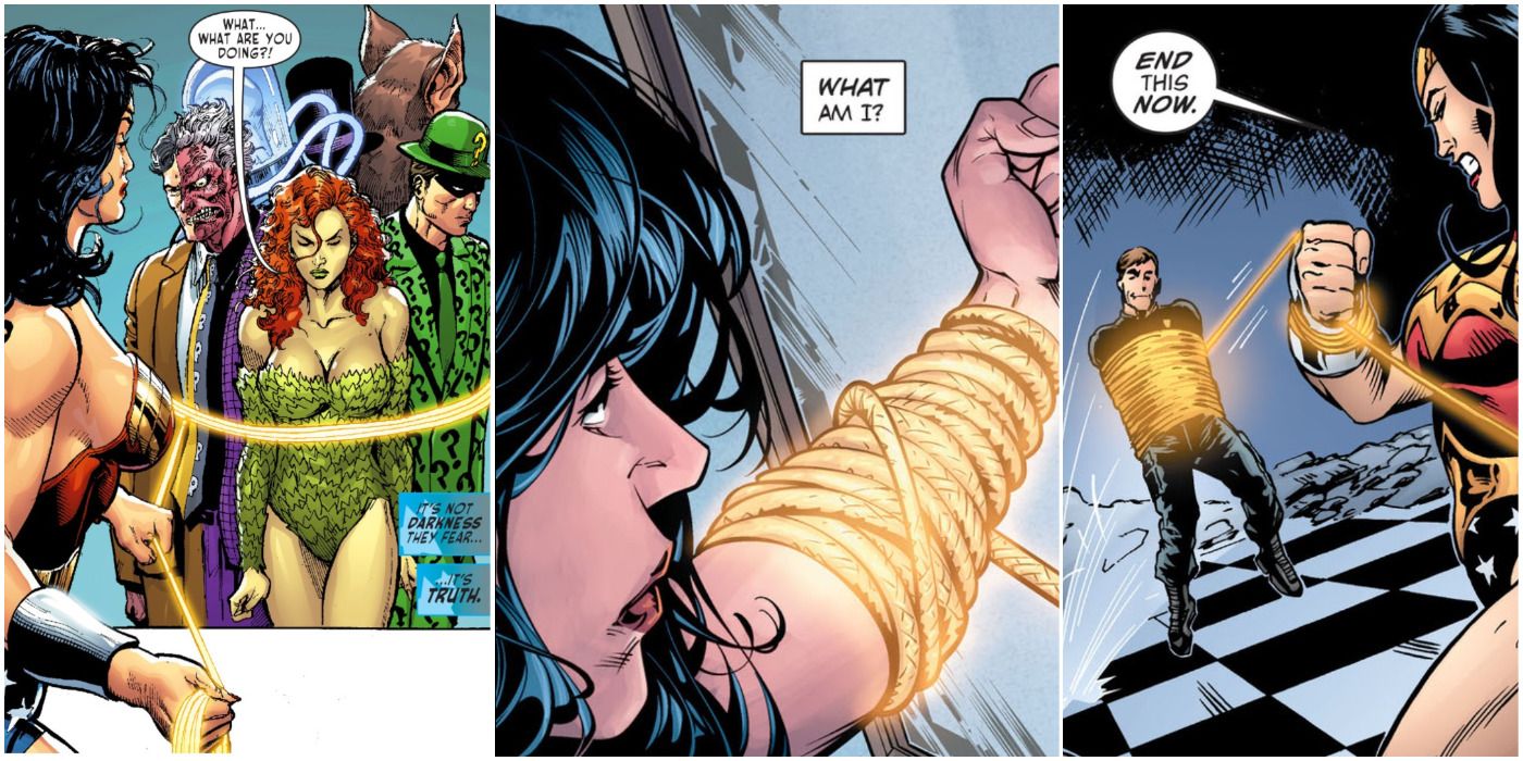 10 Characters Wonder Woman Used The Lasso Of Truth On (& Why)