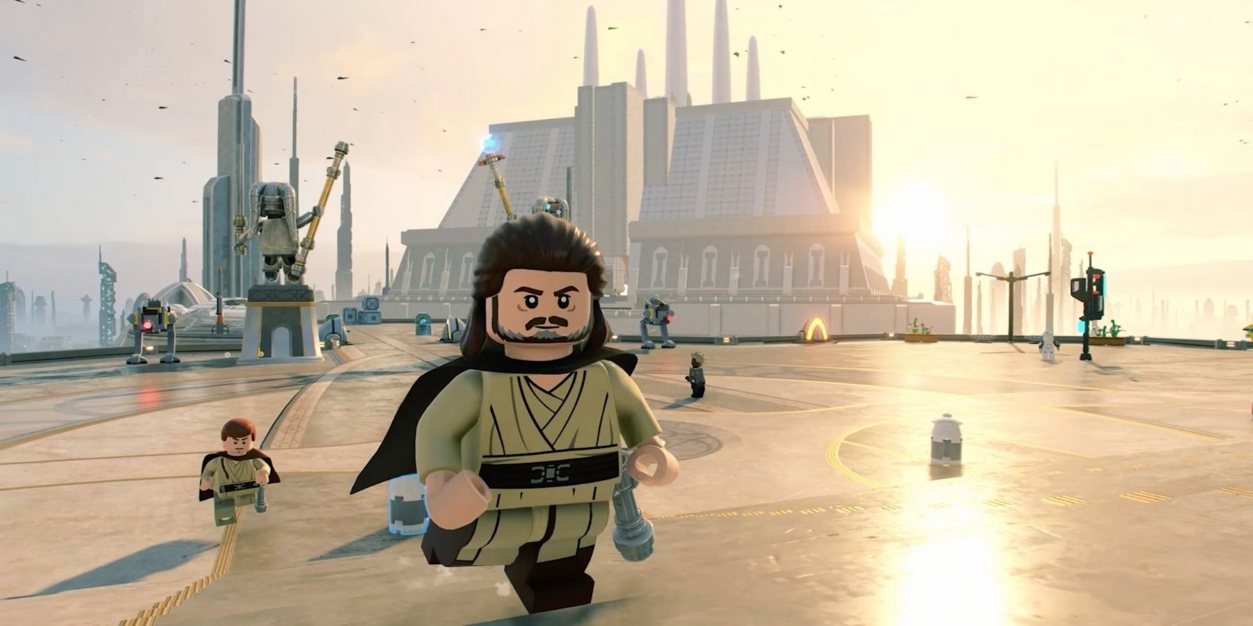 Screenshot depicting gameplay in LEGO Star Wars: The Skywalker Saga.
