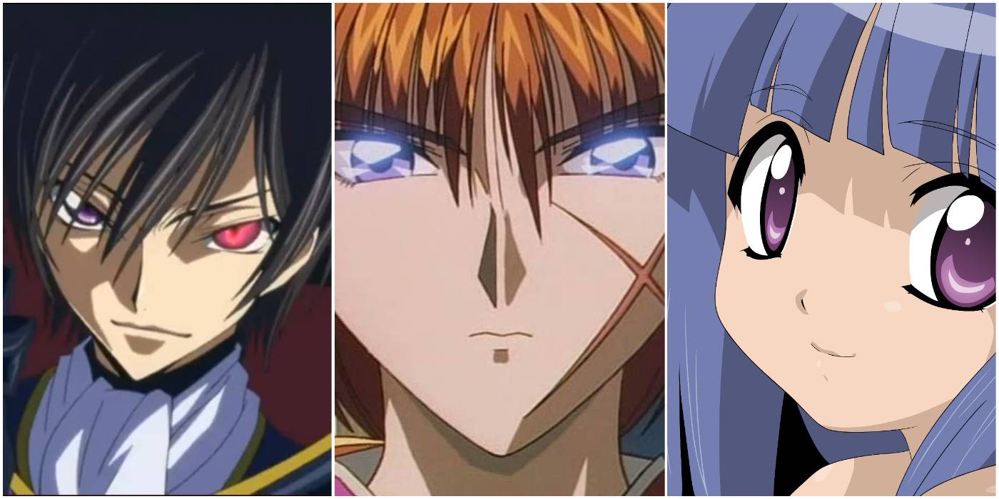 Anime purple eyes