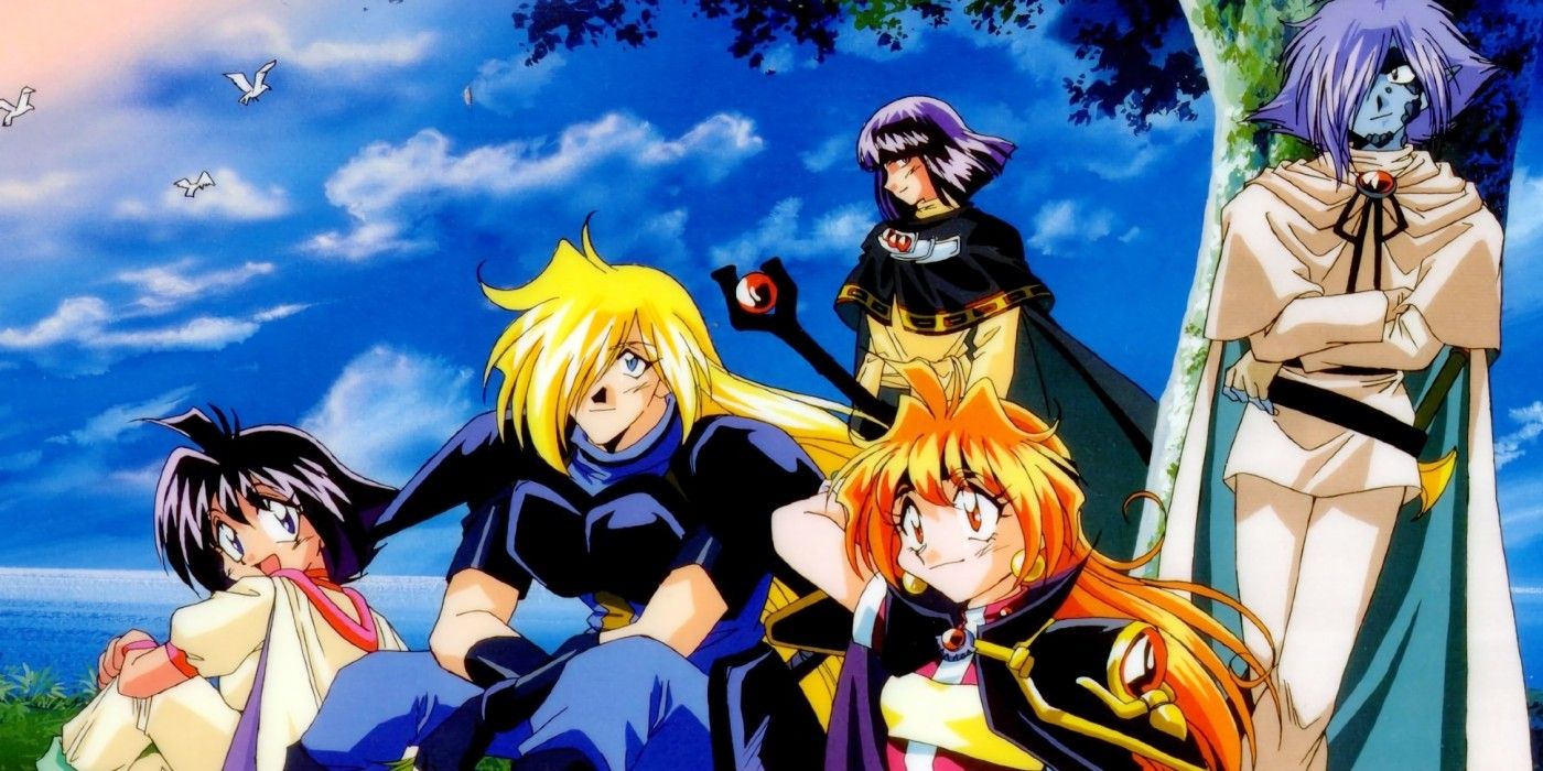 Lina hangs out with her friends In Slayers