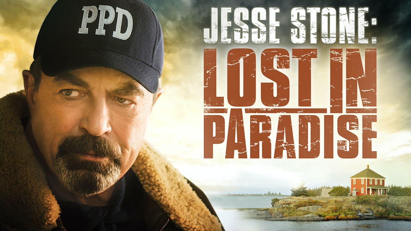 Tom Selleck em um pôster de Jesse Stone: Lost in Paradise