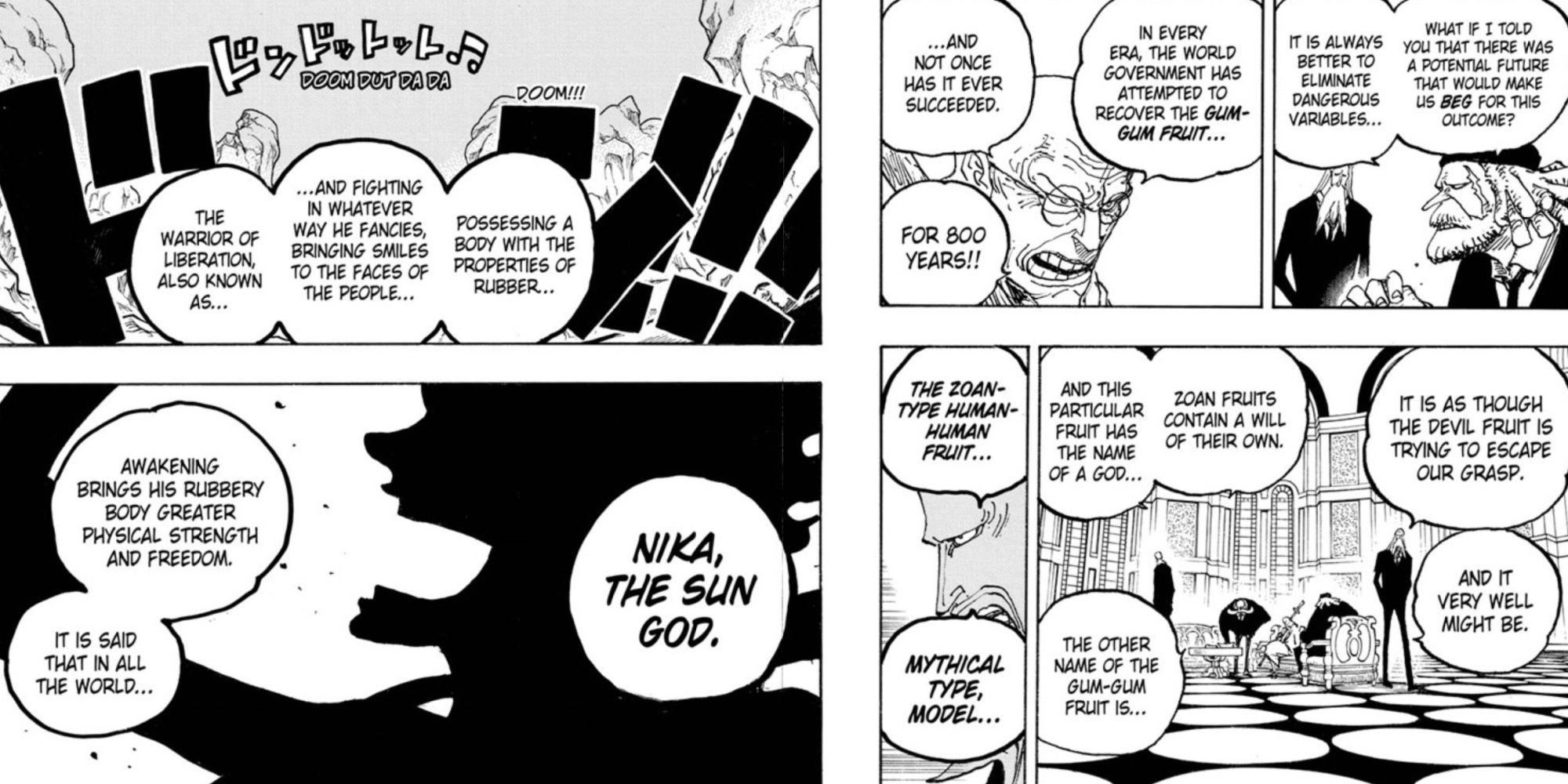 Lucão 🌕 on X: Lembrando, as Akuma no Mi são tesouros (raros) do Mar assim  como a Zoan Mítica do Deus do Sol Nika Luffy ainda é o menino que parece  'borracha