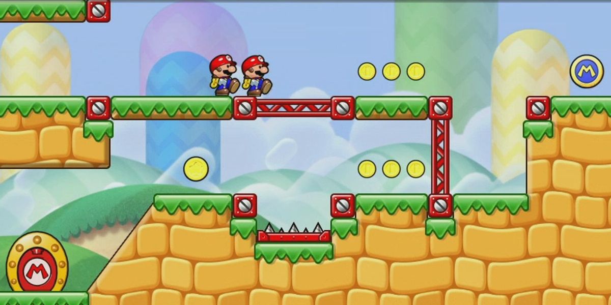 Two Mini-Marios on the move