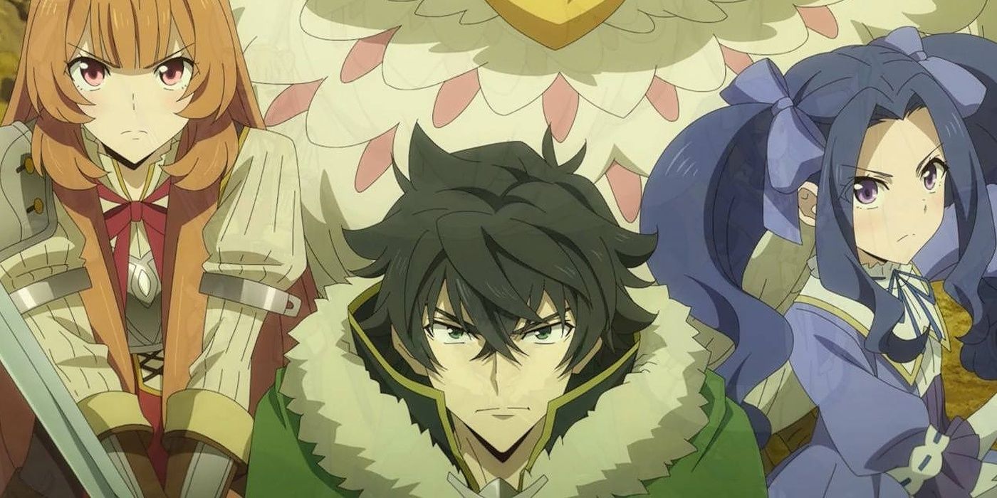 Naofumi's party in The Rising of the Shield Hero.