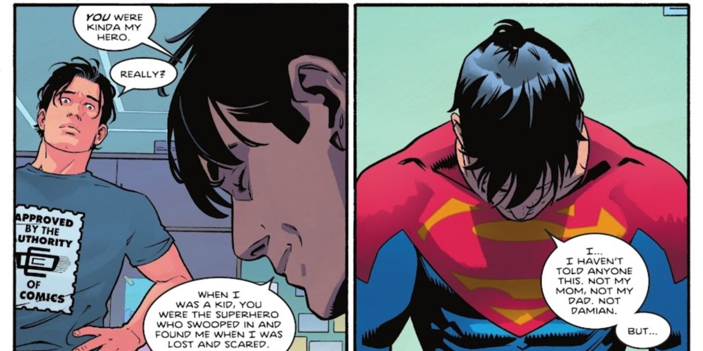 Jon Kent confesses his admiration to Nightwing