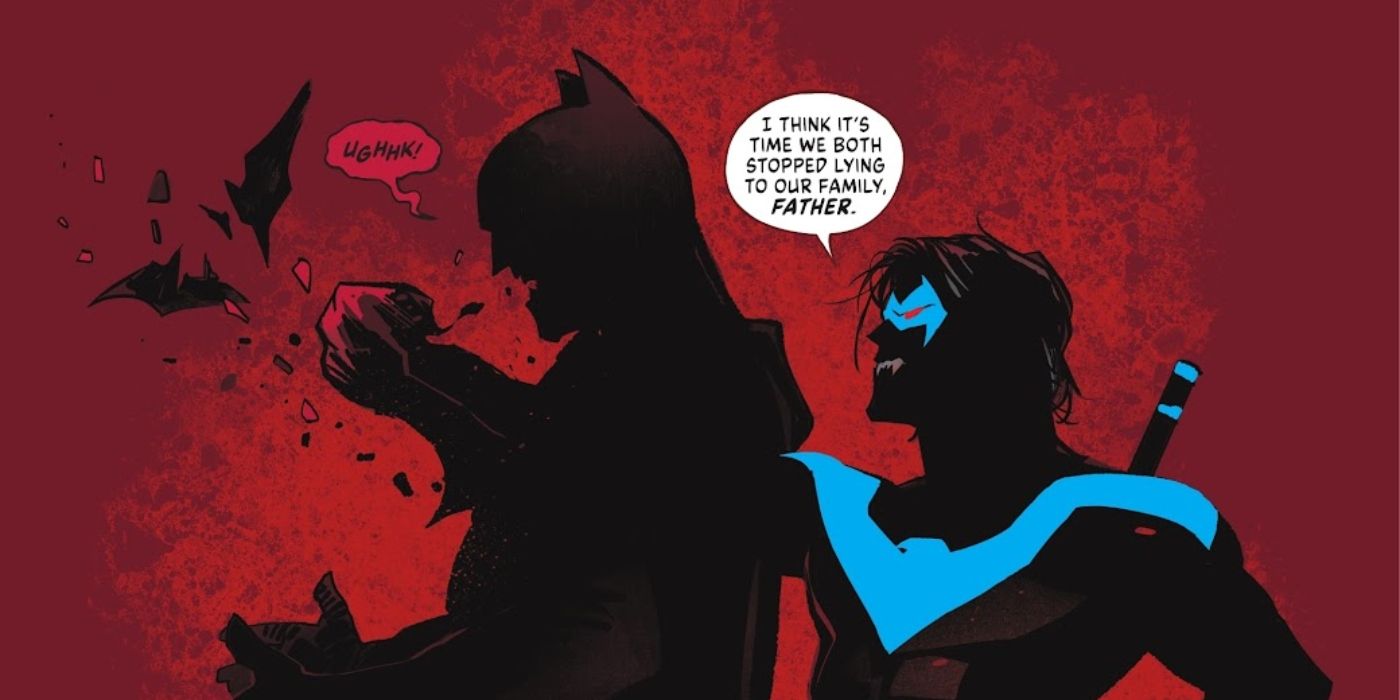 Nightwing revealing he is the King of the Vampires
