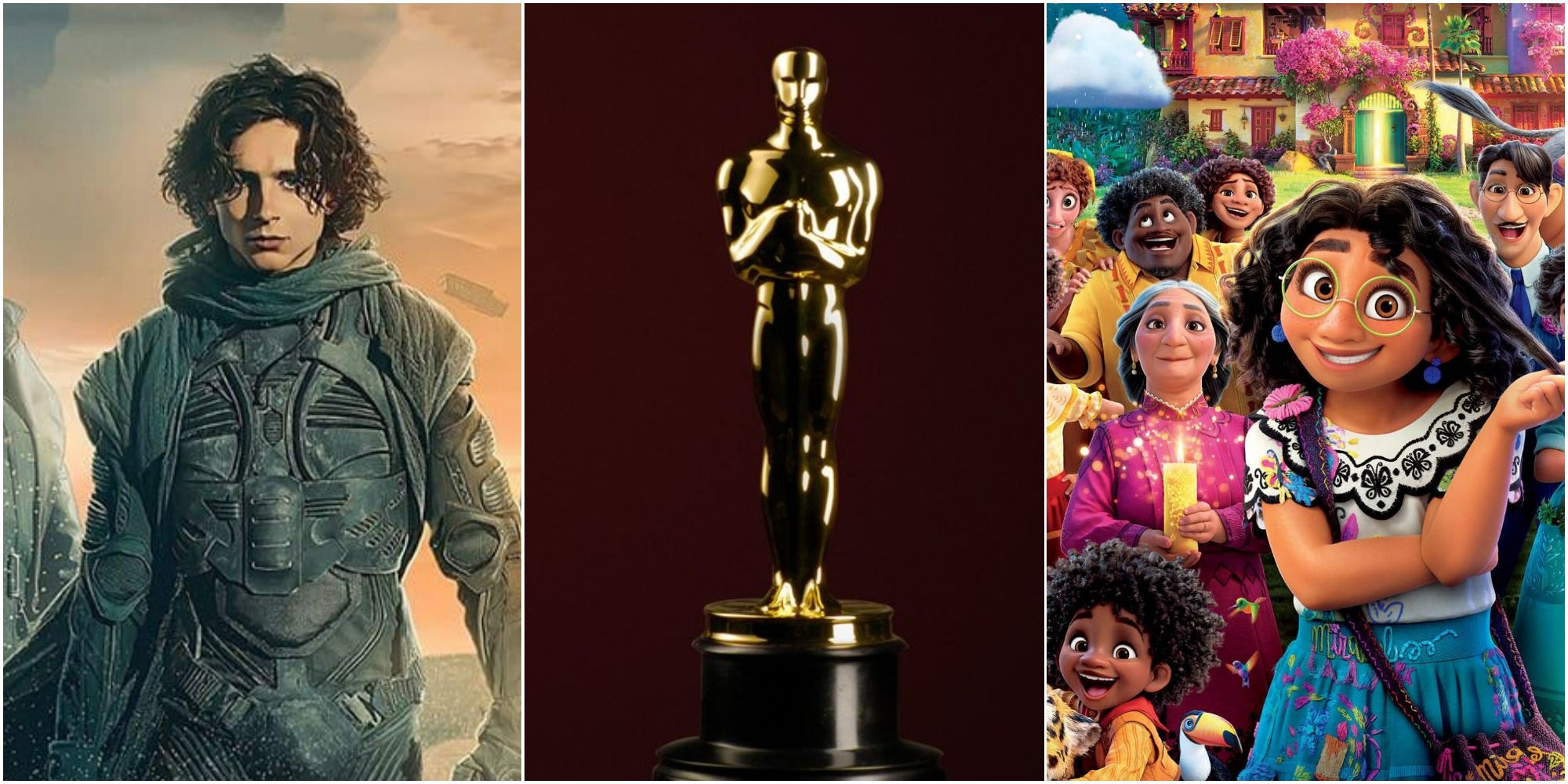 Oscars Dune And Encanto Split Image