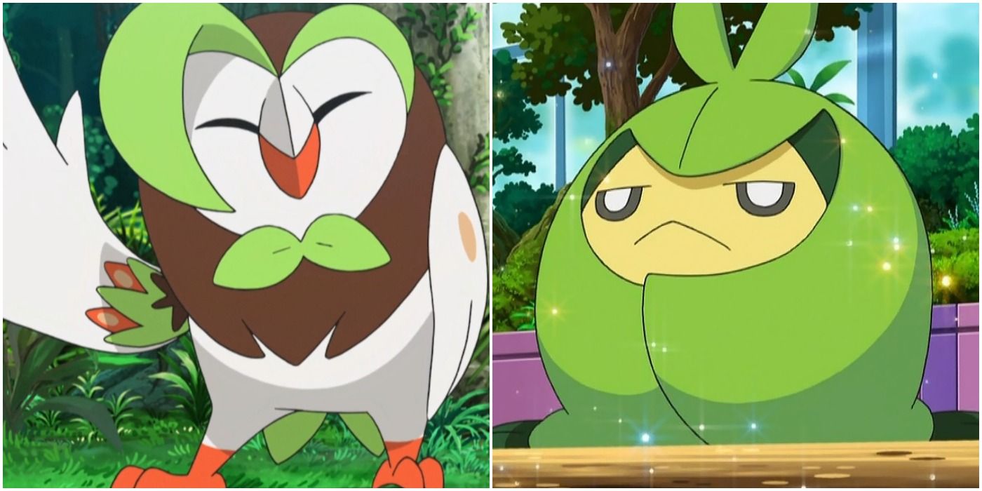 Dartrix and Swadloon Pokemon