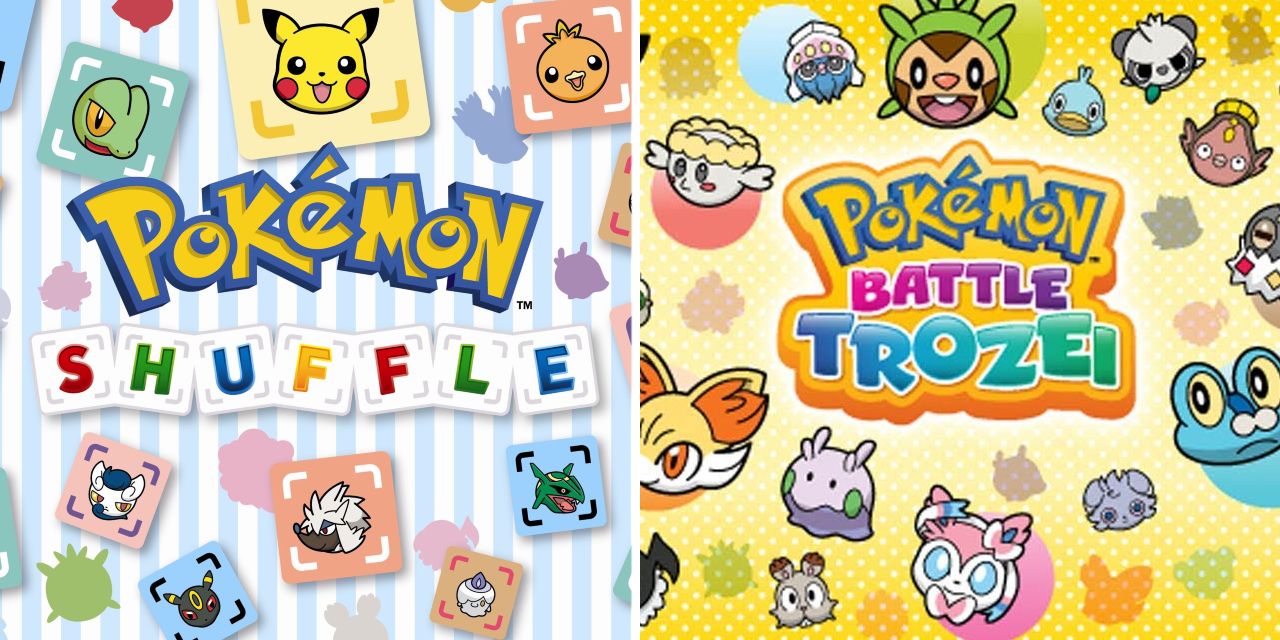 Logos for Pokemon Shuffle and Battle Trozei