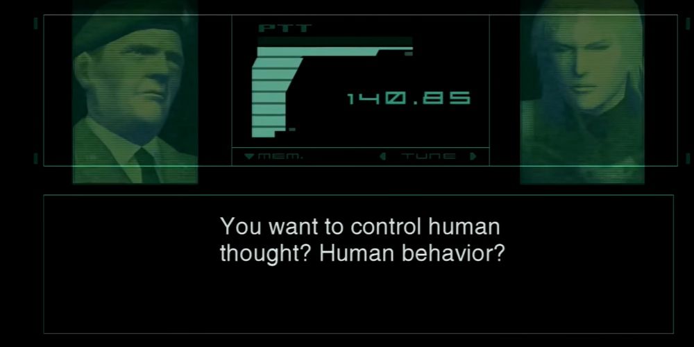 Campbell tells Raiden about the Selection for Societal Sanity in Metal Gear Solid 2: Sons of Liberty