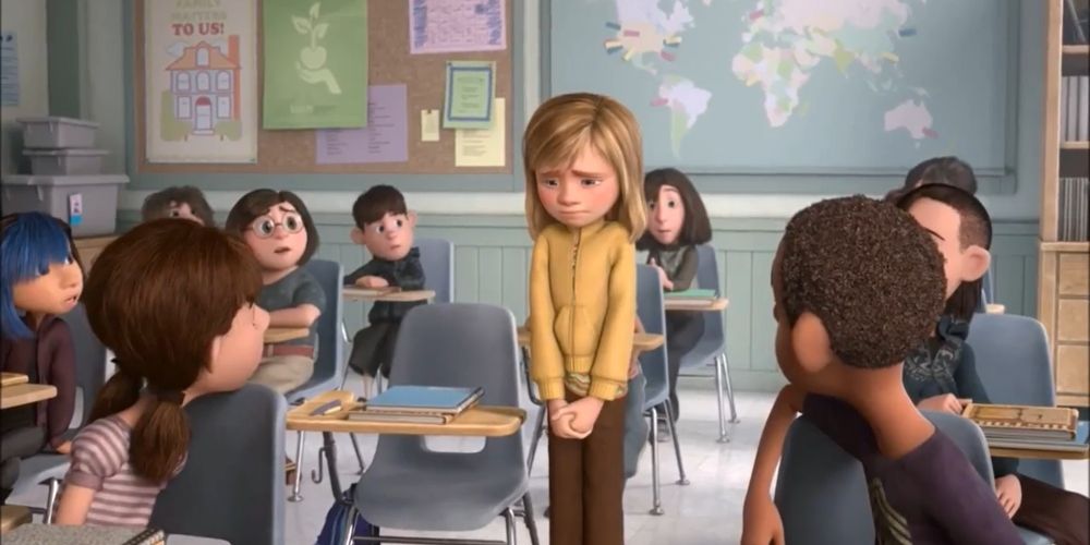Riley cries during her first day of school Inside Out movie