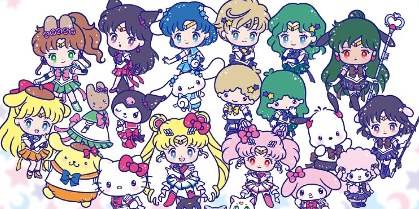 The Sailor Scouts meet Sanrio in their latest crossover