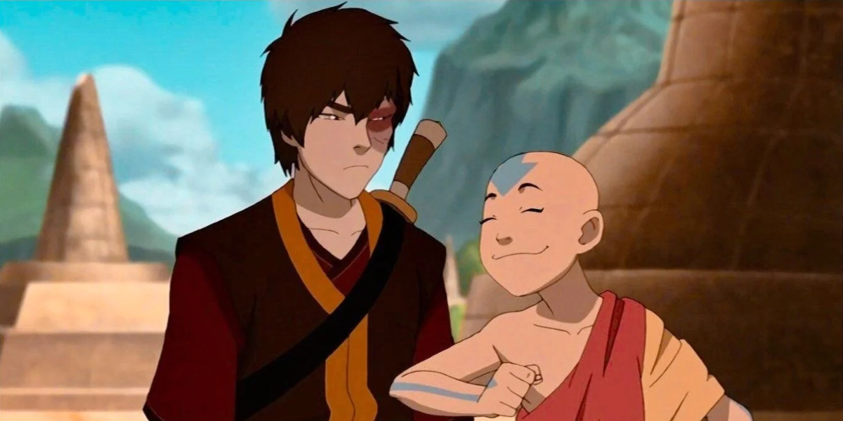 Zuko and Aang hanging out
