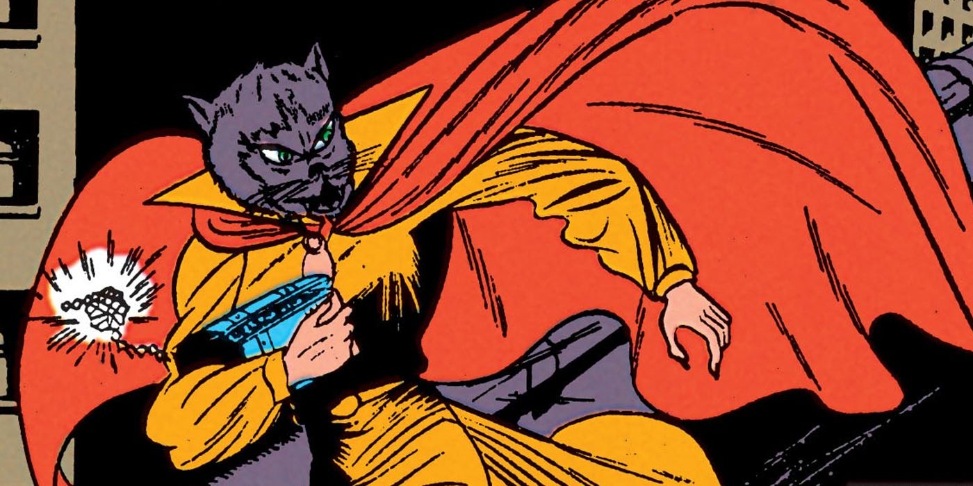 Selina Kyle in her full cat mask costume from Batman 3