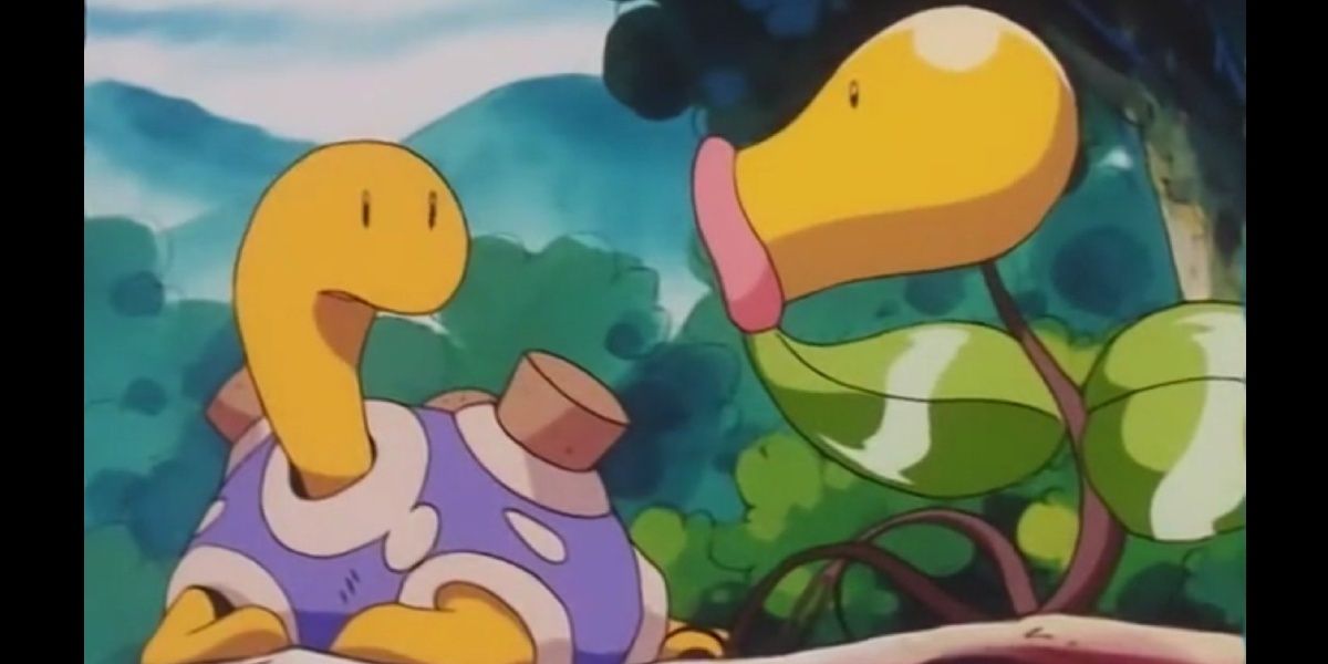 Shiny Shuckle and Bellsprout, Pokémon 