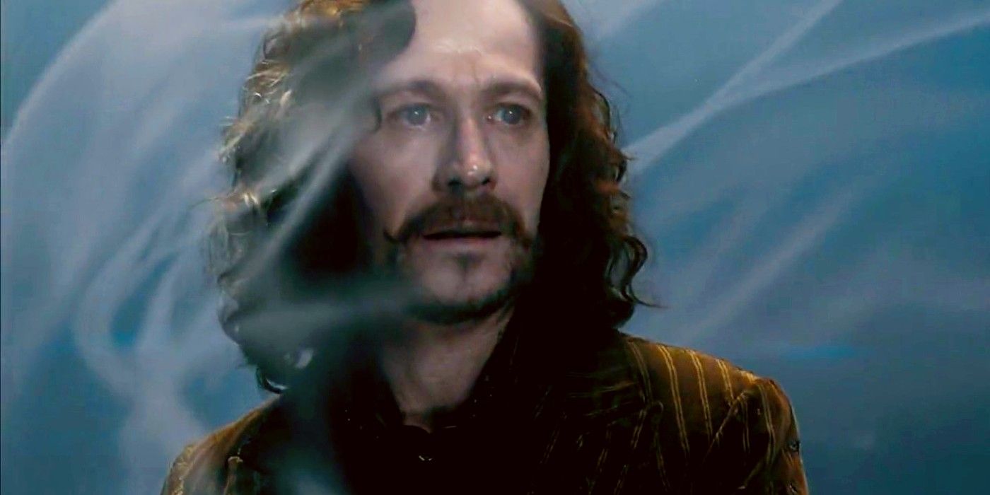 Sirius Black as he begins falling through the Veil