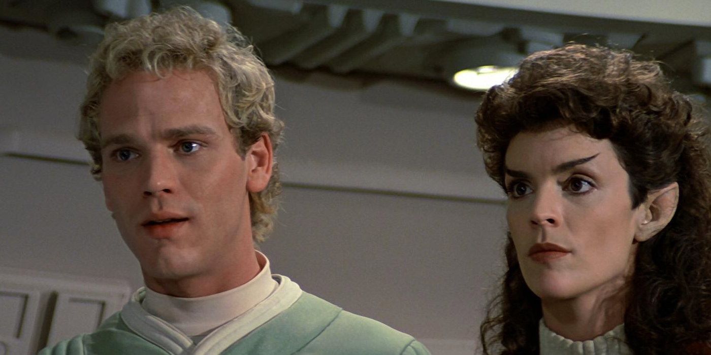 David Marcus next to Saavik in Star Trek III The Search for Spock