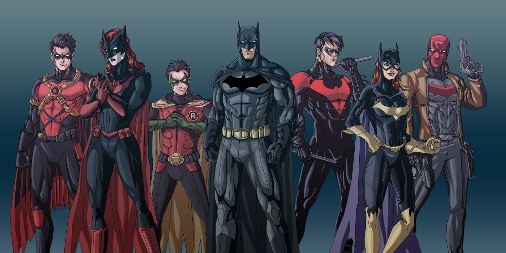 The Batfamily including Barbara and all of the people Dick calls family