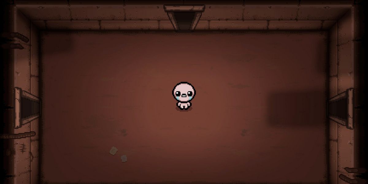 Isaac alone in a dungeon