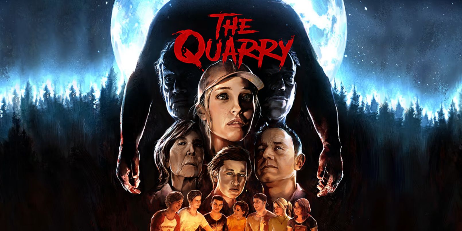 The cover of The Quarry, styled to look like a classic horror movie poster
