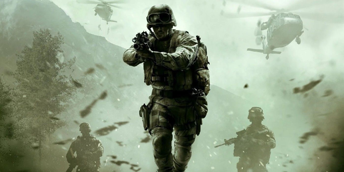The Soldiers Push Forward In Call Of Duty 4 Modern Warfare