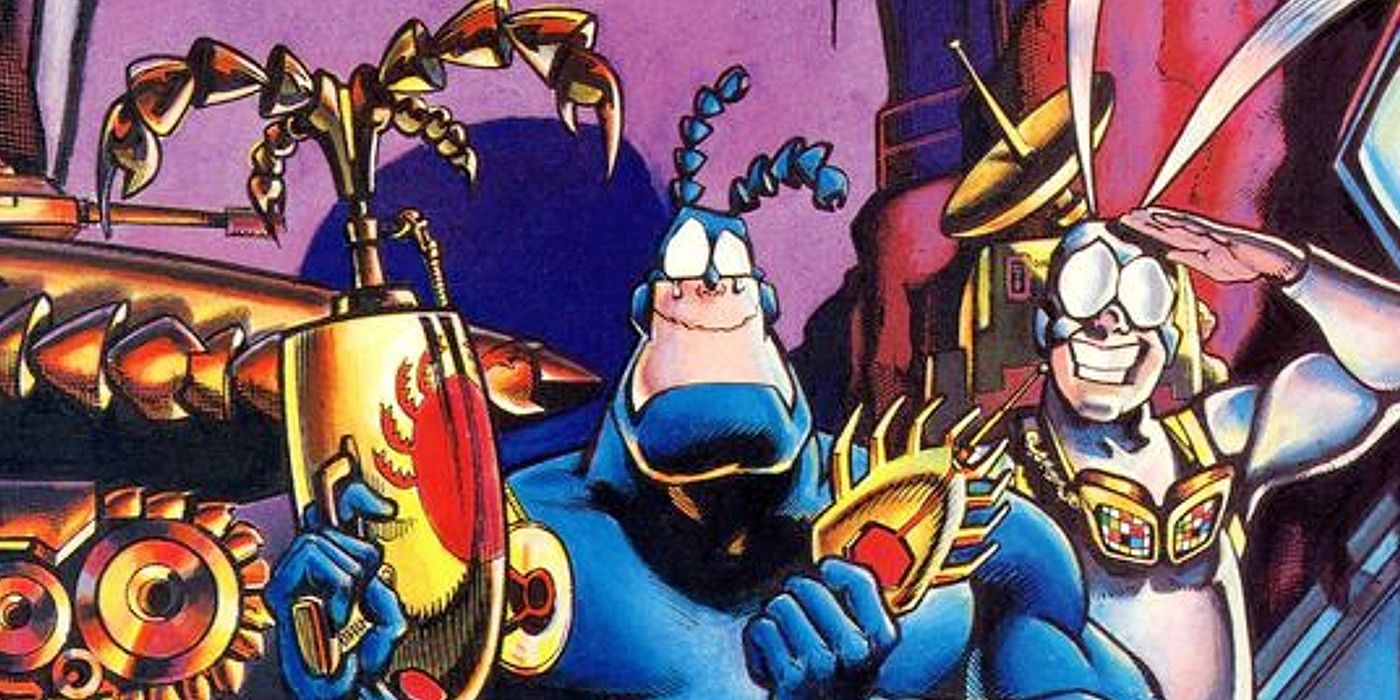 The Tick and Arthur celebrate and get emotional in The Tick comic