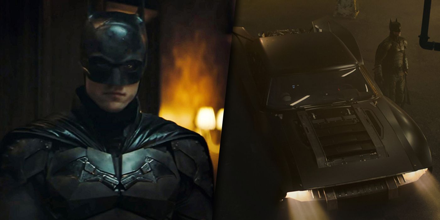 The costume and Batmobile from The Batman
