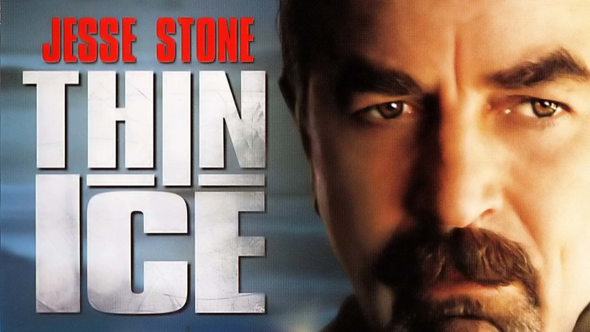 Tom Selleck olhando para longe em um pôster de Jesse Stone: Thin Ice.