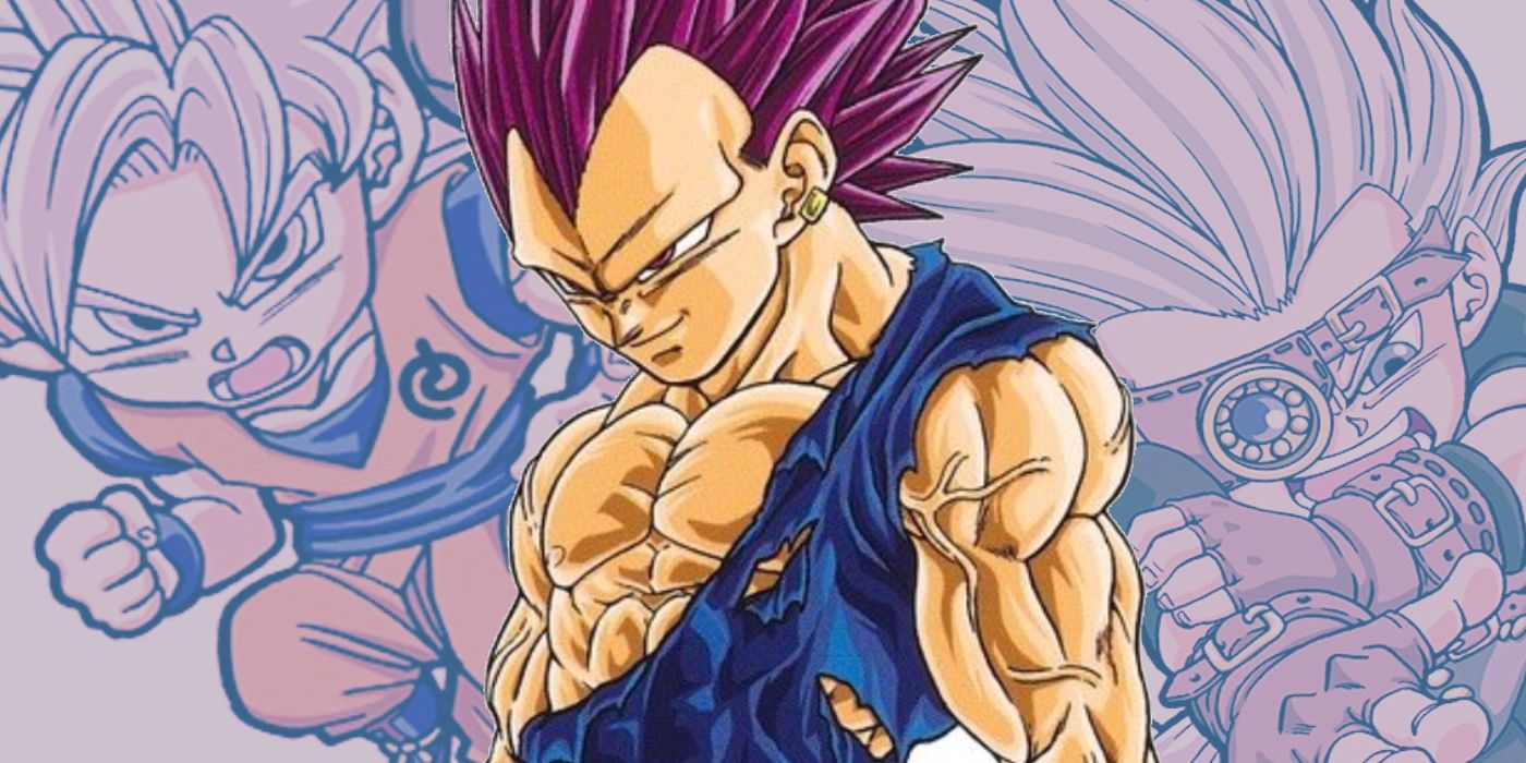 Full color art of Ultra Ego Vegeta from Dragon Ball Super