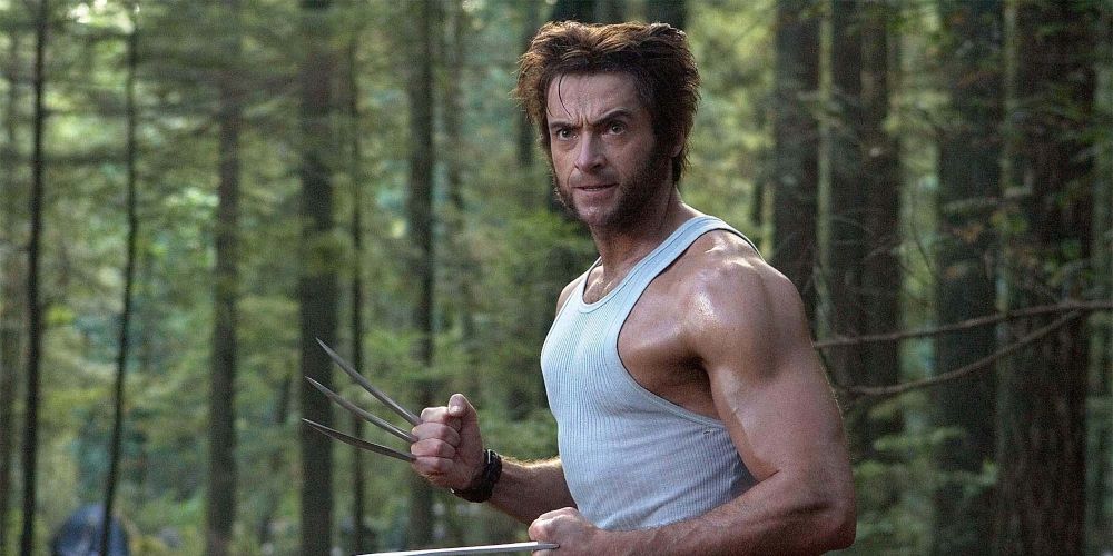 Wolverine sprinting through the woods in Logan movie